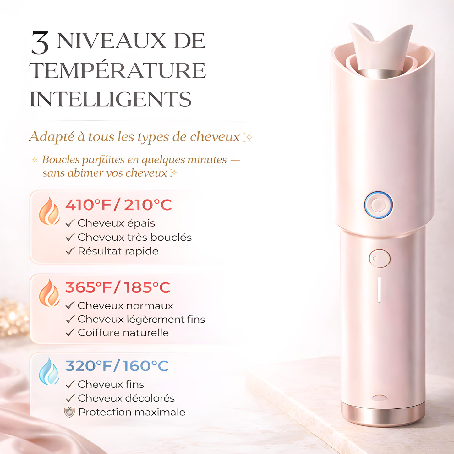 Boucleur Automatique Glowera™ Salon Pro